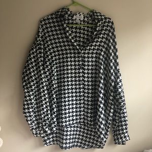 Black an white blouse